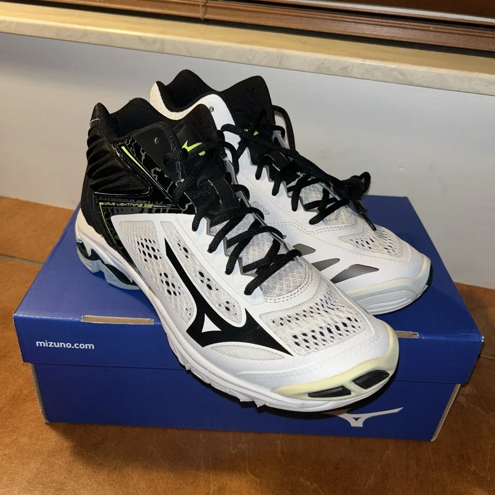 Mizuno Wave Lightning Z5 Men's Volleyball Shoes Size 9 White New With Box